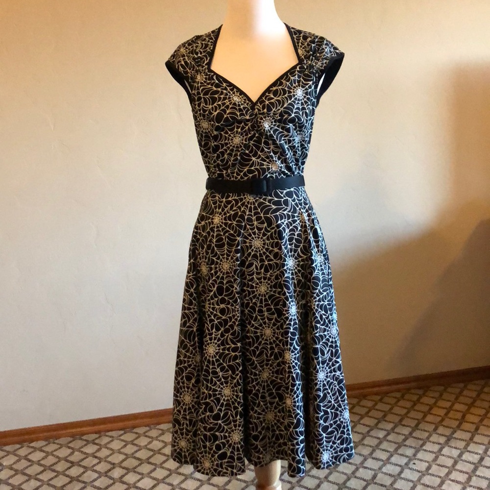 Pinupgirl Halloween Spider Web Dress
